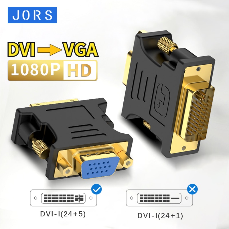JORS-DVI-VGA 1080p DVI-I(24 + 5)  ȯ  ׷ ī HD Tv Pc   Ʈ